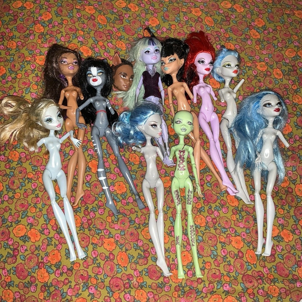 Monster High Doll Lot Of 11 OOAK Repairs  Boy Purrsephone Twyla Ghoulia Venus